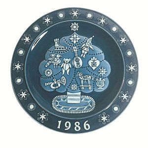 1986 Dansk The Spirit Of Christmas Plate Limited Edition Made Denmark Handmade